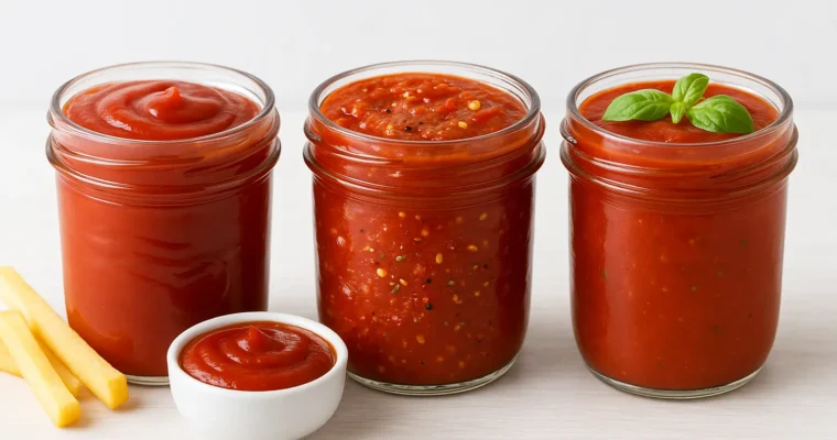 🍅 Házi szószok – ketchup, pizza- és marinara szósz